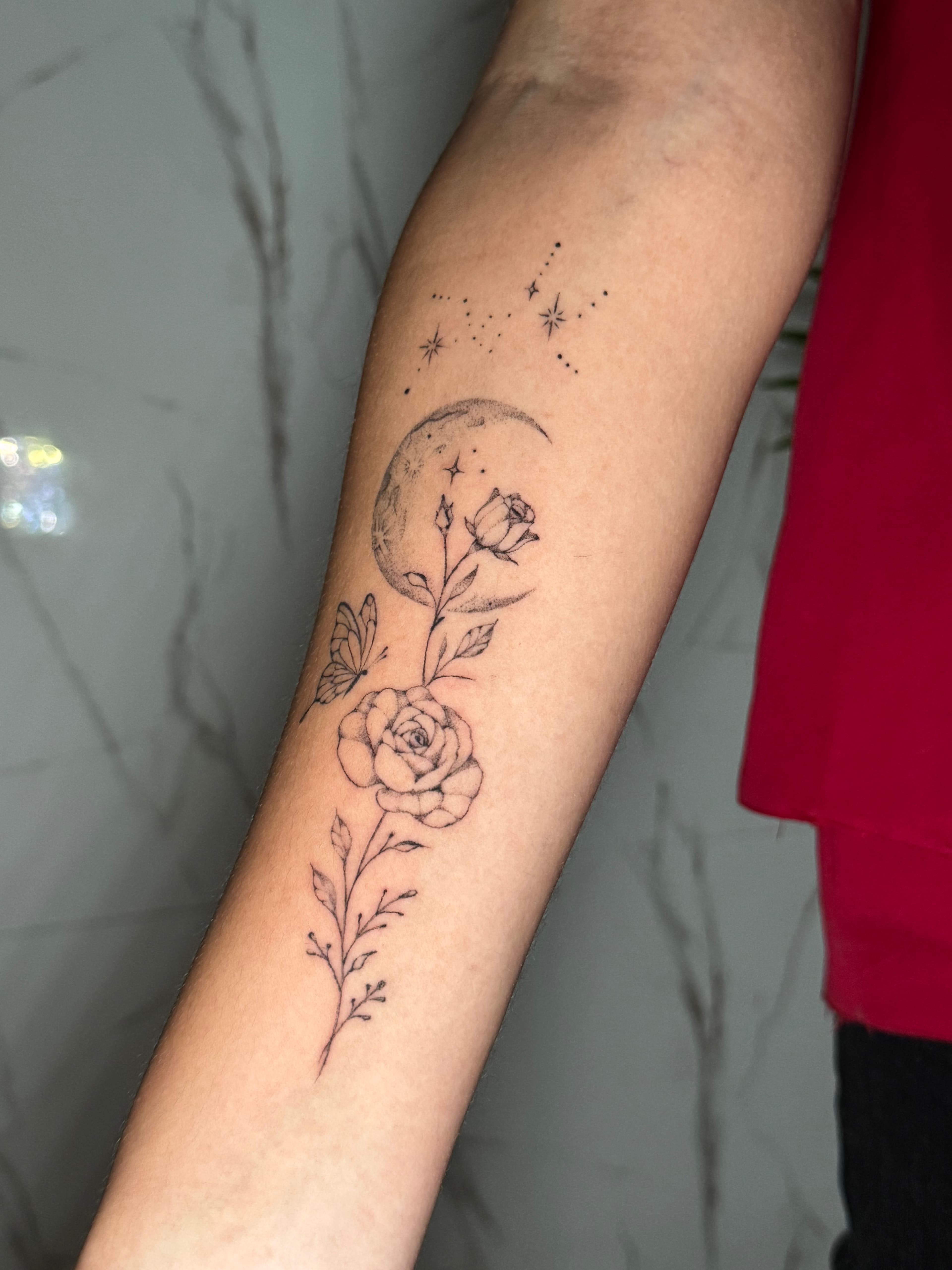 Tatouage réalisé par Mathieu chez Dodo Tattoo, Saint-Louis (La Réunion)